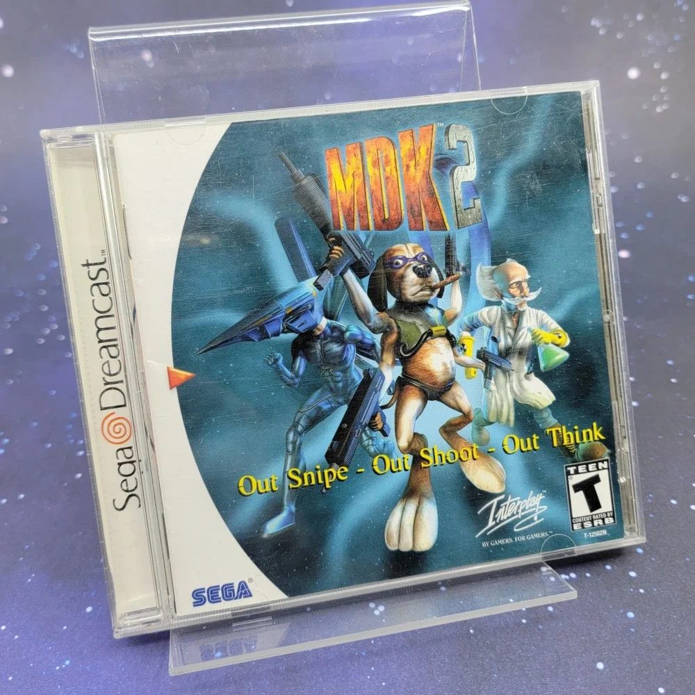 MDK2 Sega Dreamcast 2000 BioWare Interplay Retro Video Game T-12502N